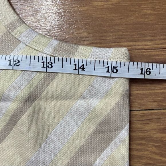 FREE PEOPLE Ivory Striped Sidelines Tank Size Small - Picture 4 of 10